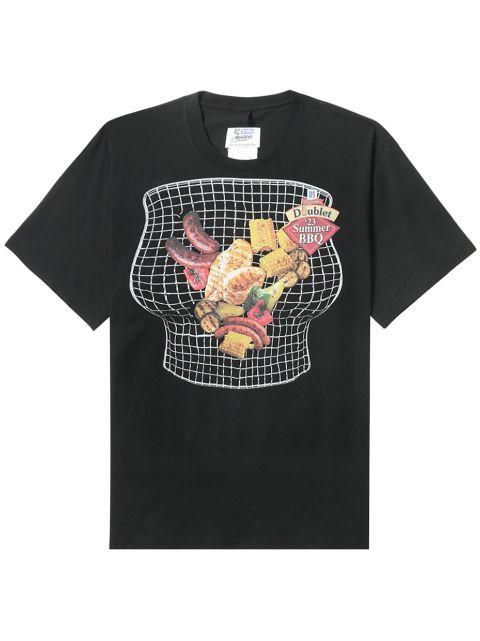 graphic-print cotton T-shirt by DOUBLET