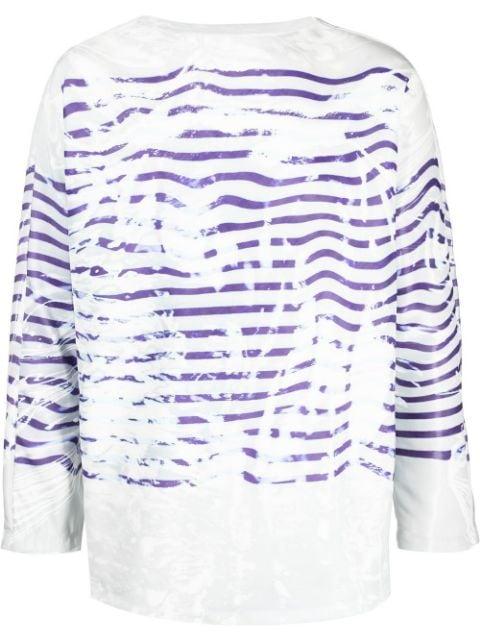 graphic-print long-sleeved top by DOUBLET