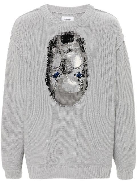 inside-out jacquard jumper by DOUBLET