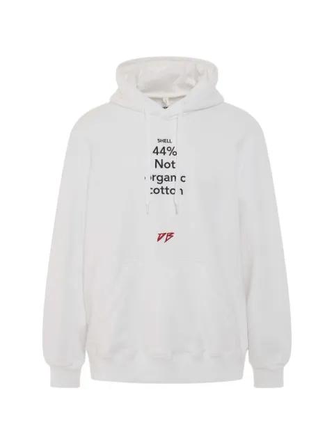 logo-detail hoodie by DOUBLET