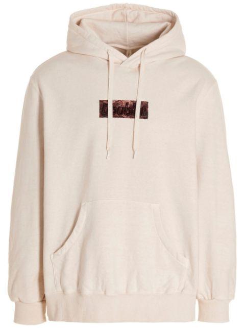 logo-embroidered hoodie by DOUBLET