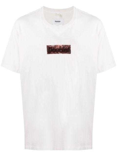 logo-patch cotton T-shirt by DOUBLET