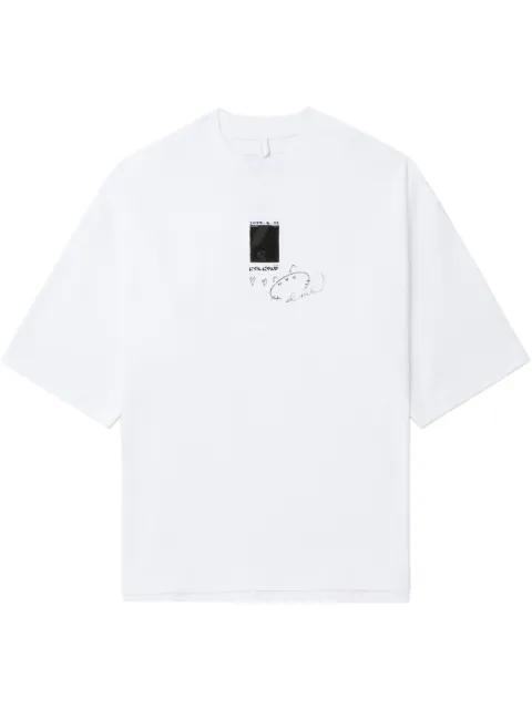 logo-print T-shirt by DOUBLET