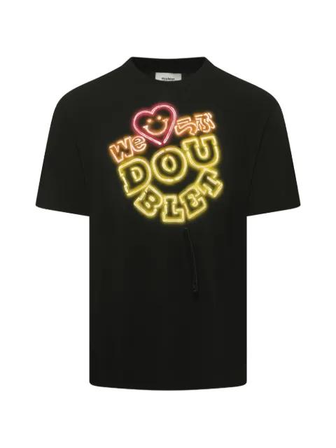 neon-paint T-shirt by DOUBLET
