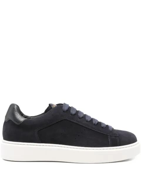Clay suede lace-up sneakers by DOUCAL'S