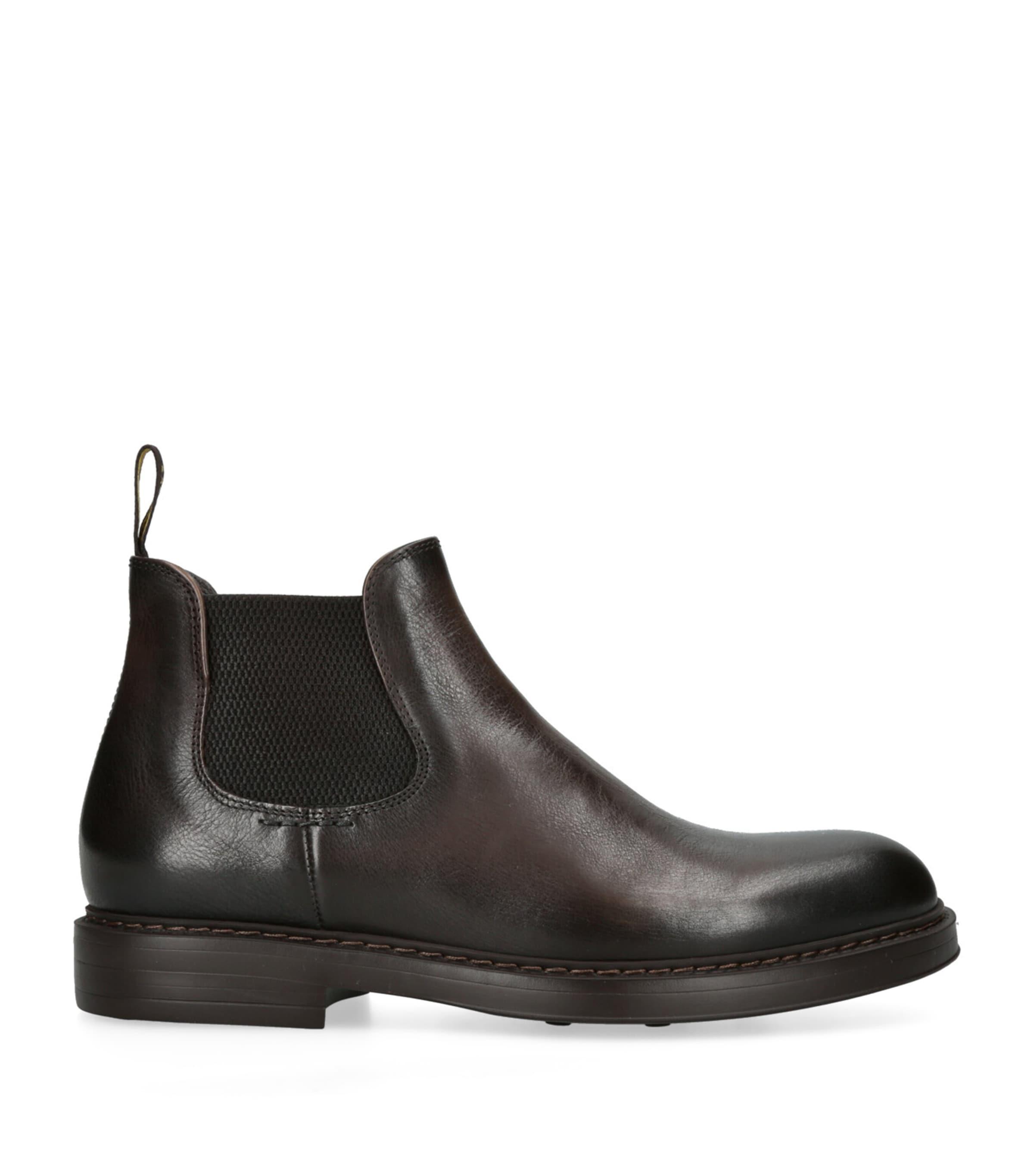 Doucal's Leather Chelsea Boots by DOUCAL'S