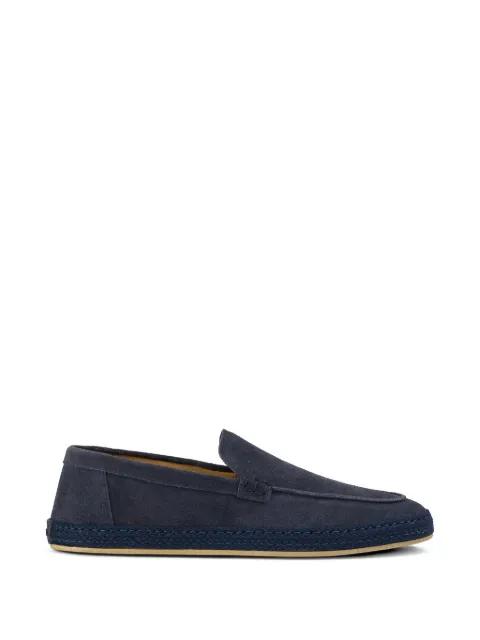 Midnight suede braided espadrilles by DOUCAL'S