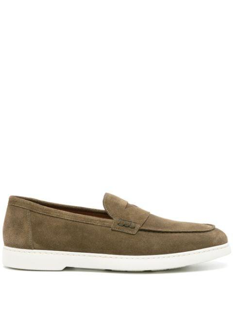 Penny-slot suede loafers by DOUCAL'S