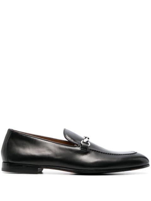 almond-toe leather loafers by DOUCAL'S