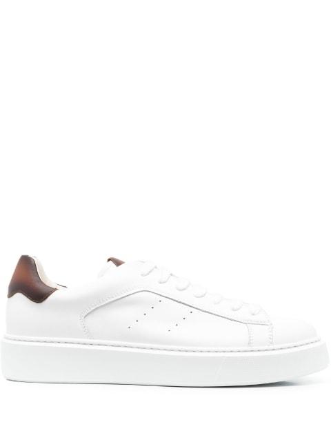 calf -leather low-lop sneakers by DOUCAL'S