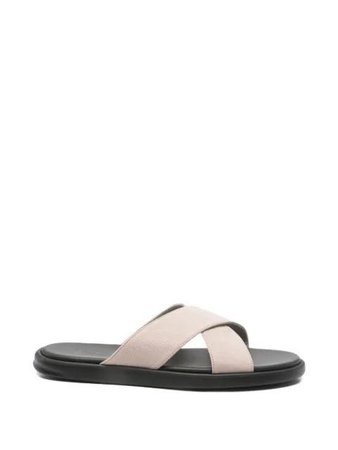 crossover-strap pebbled sandals by DOUCAL'S