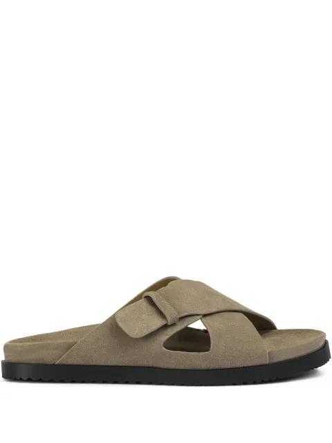 crossover-strap slide sandals by DOUCAL'S