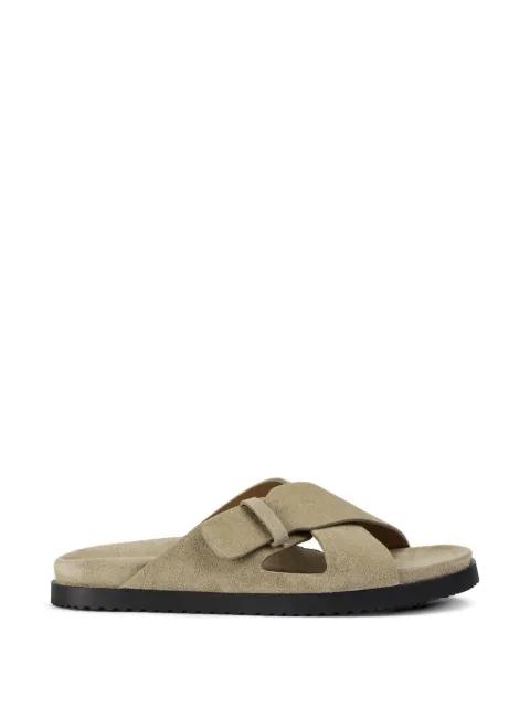 crossover-strap suede sandals by DOUCAL'S