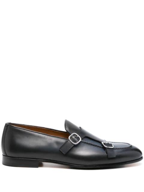 double-buckle leather loafers by DOUCAL'S