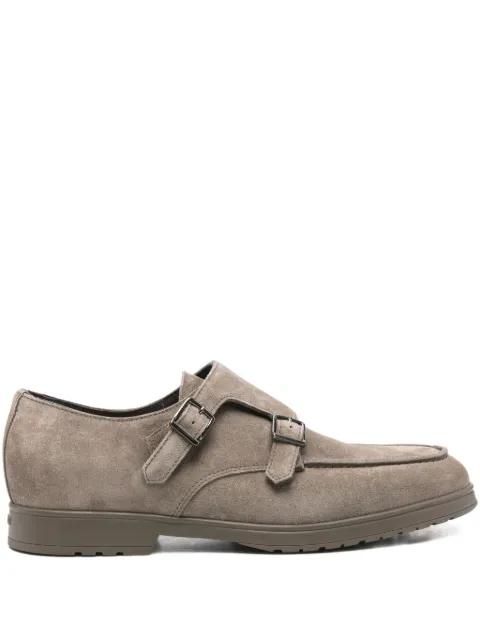 double-buckle suede loafers by DOUCAL'S