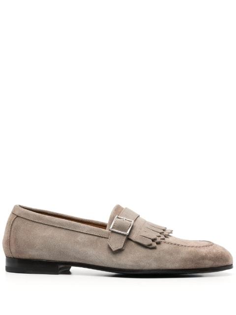 fringe-detail suede loafers by DOUCAL'S
