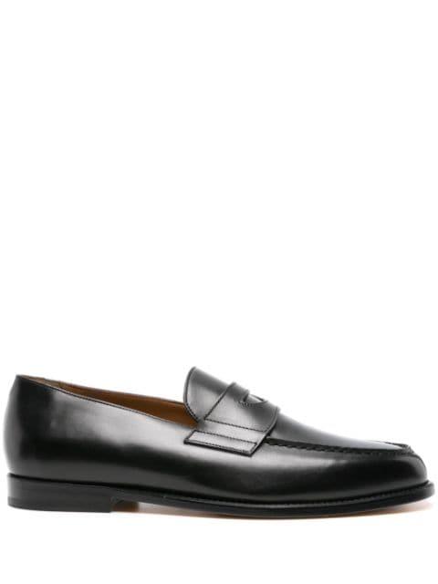 high-shine leather loafers by DOUCAL'S