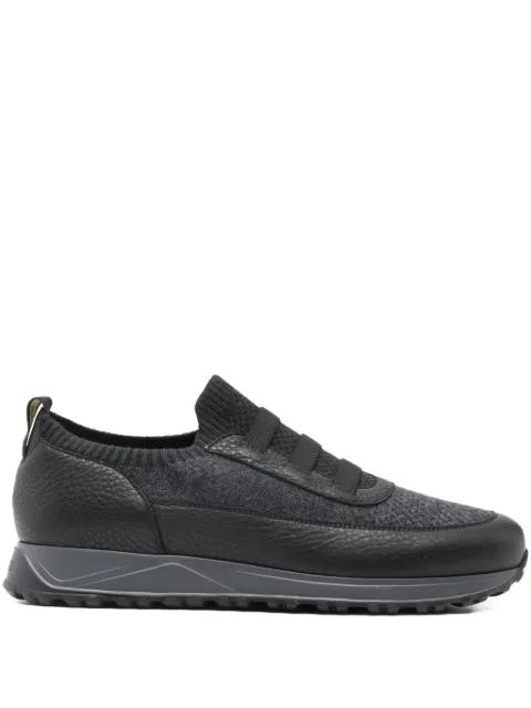 leather-panel sneakers by DOUCAL'S