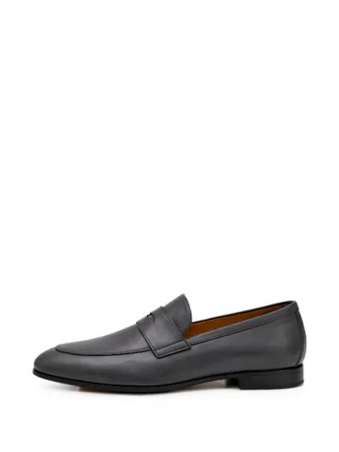 leather penny-strap loafers by DOUCAL'S