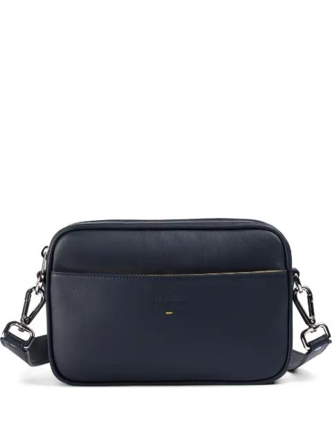 logo-debossed leather messenger bag by DOUCAL'S