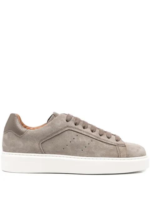 perforated leather trainers by DOUCAL'S