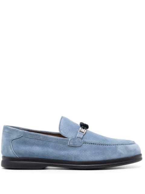 perforated suede loafers by DOUCAL'S