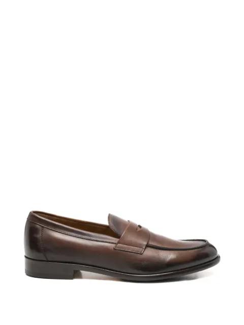 polished leather loafers by DOUCAL'S