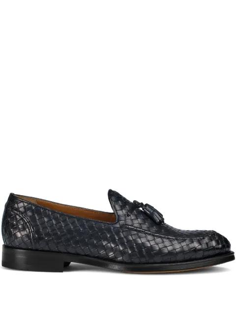 woven leather loafers by DOUCAL'S