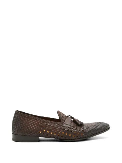 woven tassel loafers by DOUCAL'S