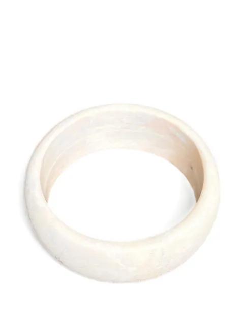 polished slip-on bangle by DOUUOD