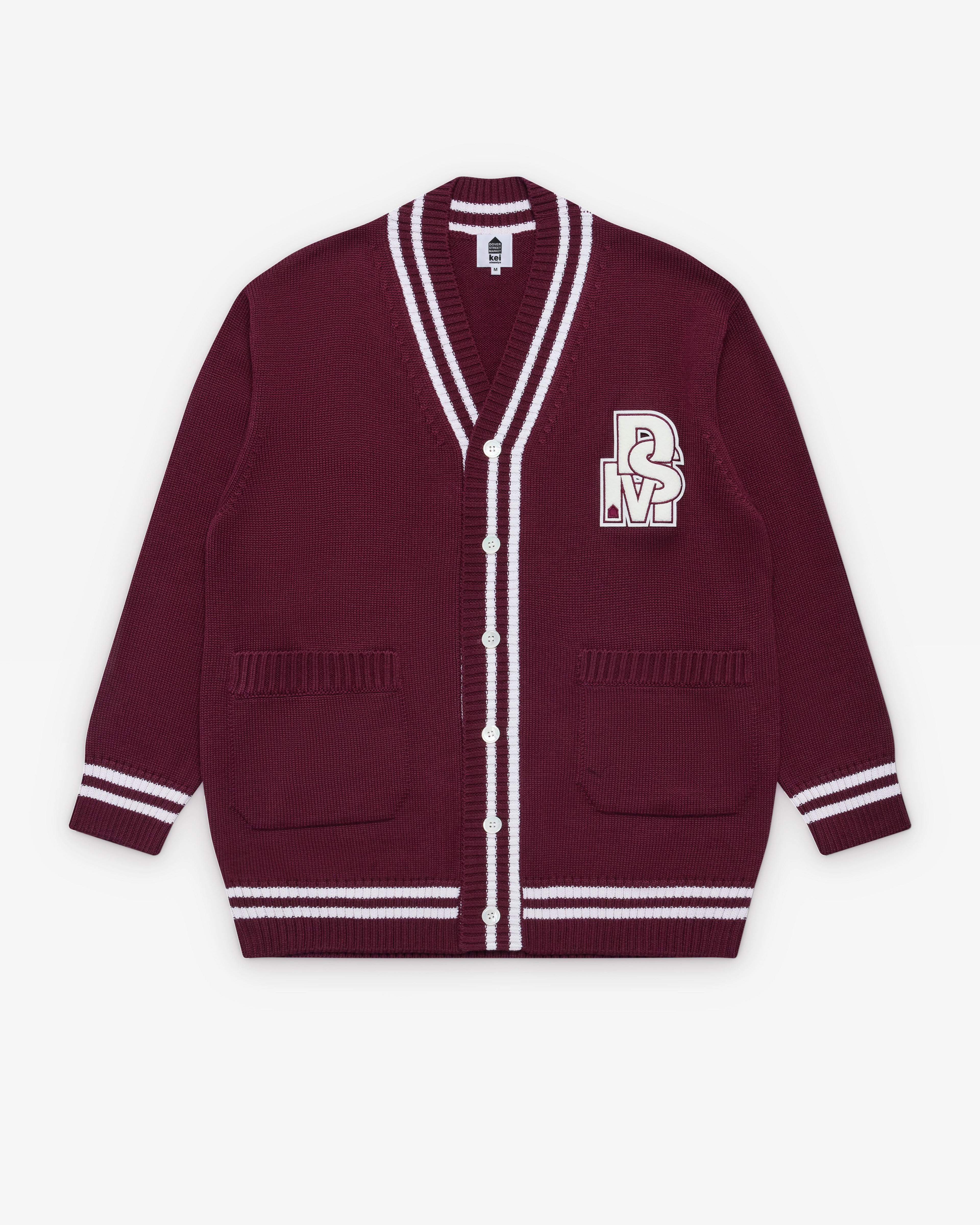 DSM Kei Ninomiya - Oversized Cardigan - (Burgundy) by DOVER STREET MARKET