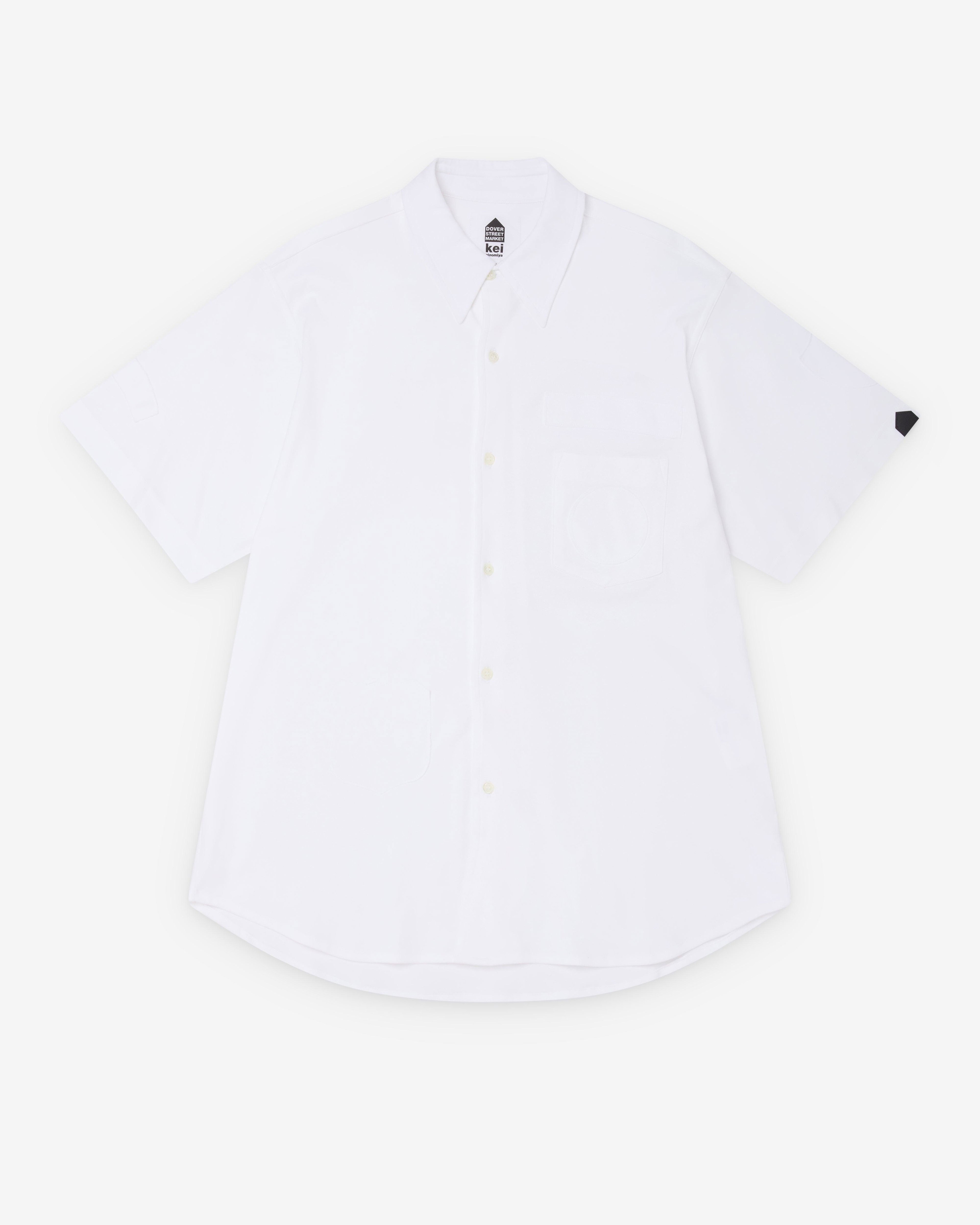 DSM Kei Ninomiya - Short Sleeve Shirt - (White) by DOVER STREET MARKET