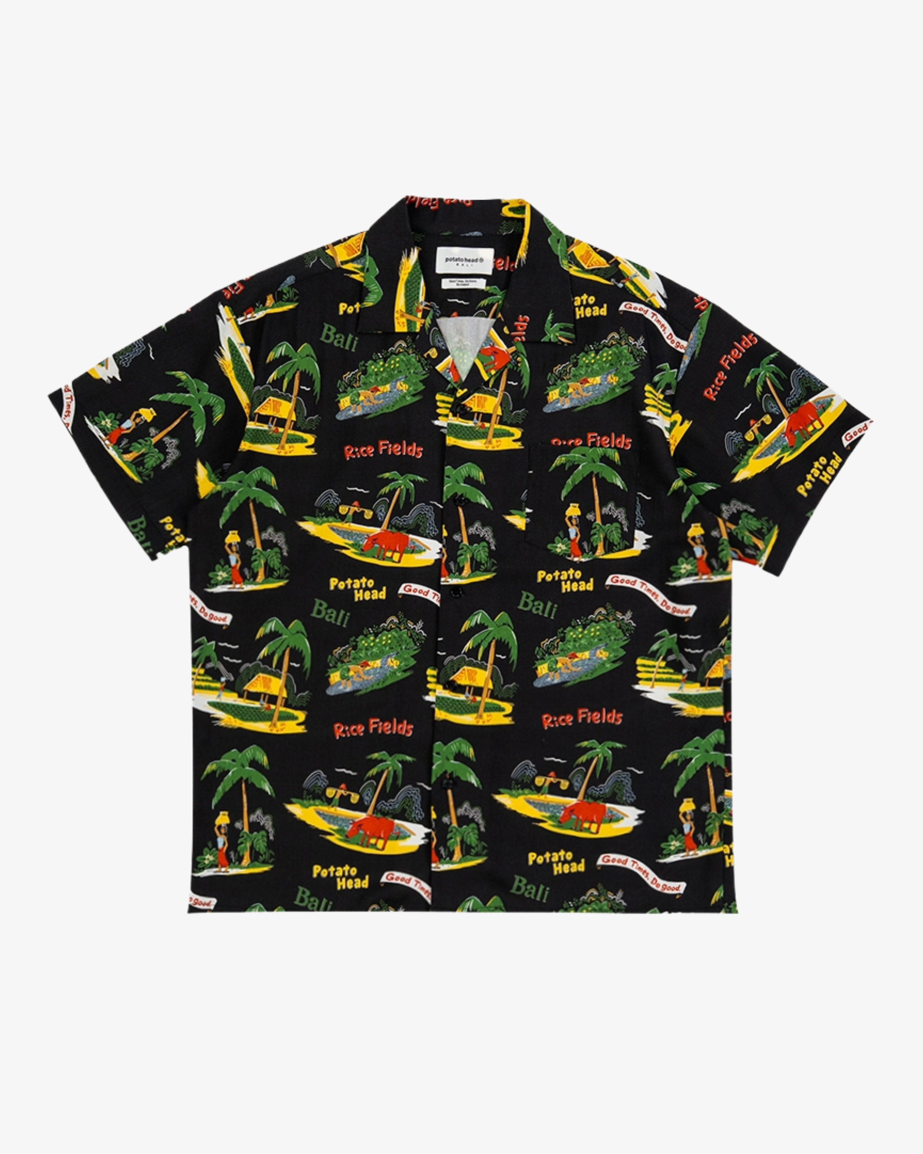 Potato Head - Men's Rice Field Short Sleeve Shirt - (Print) by DOVER STREET MARKET