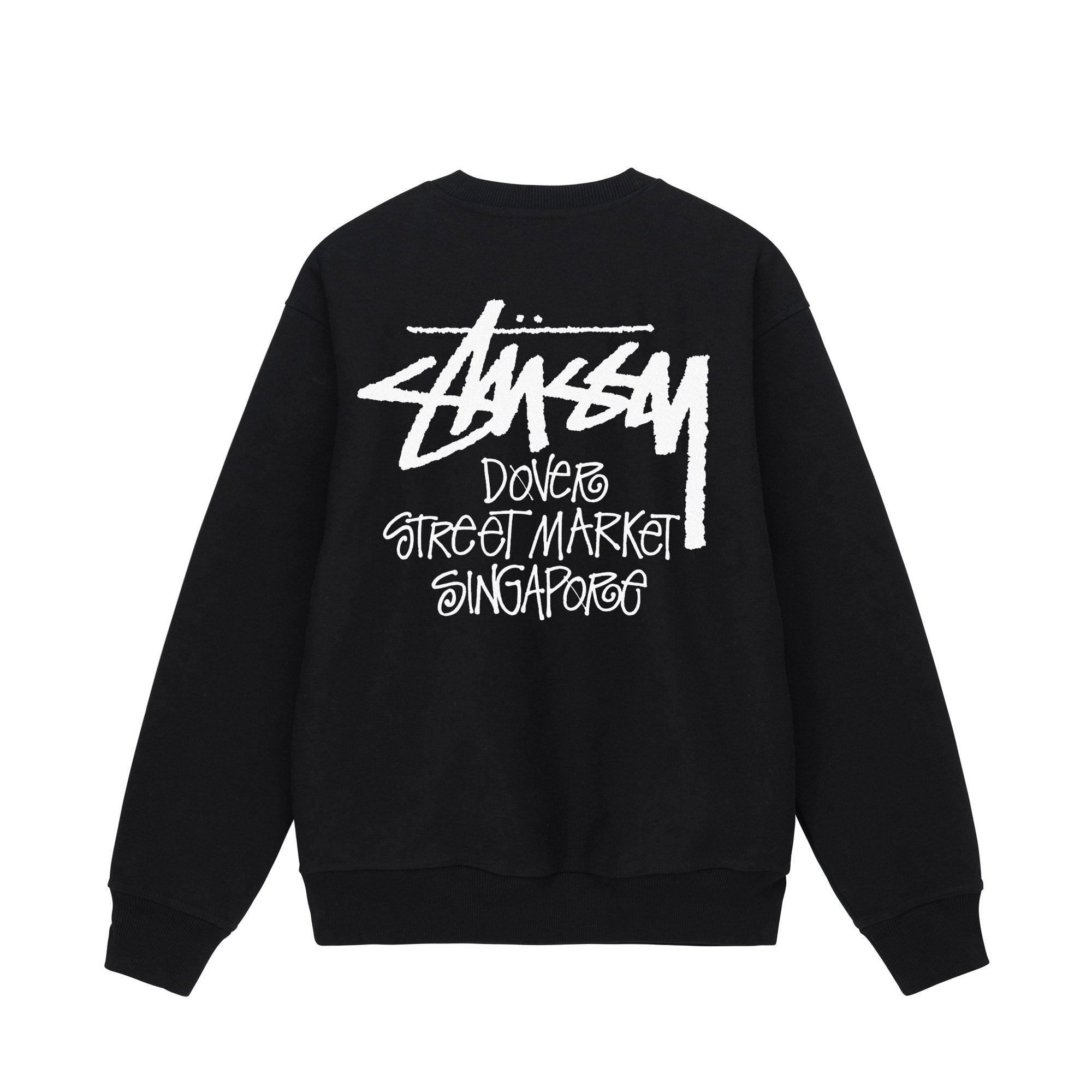 STÜSSY - DSM Singapore Crew - (Black) by DOVER STREET MARKET