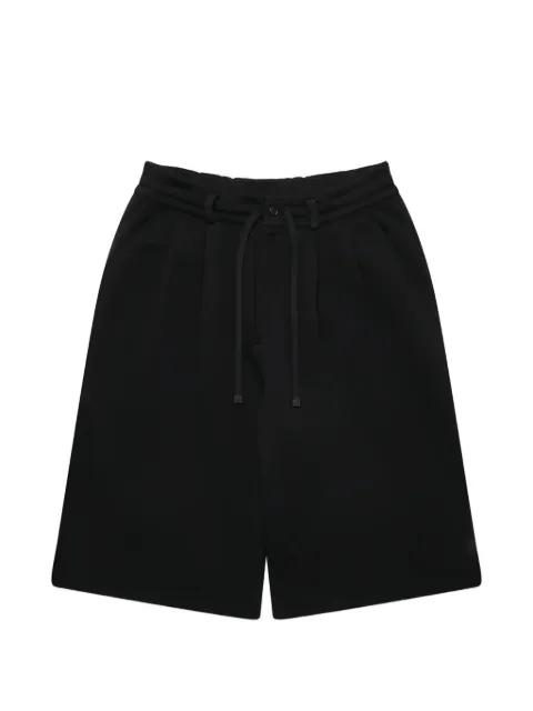 drawstring-detail pleated cotton shorts by DOVER STREET MARKET