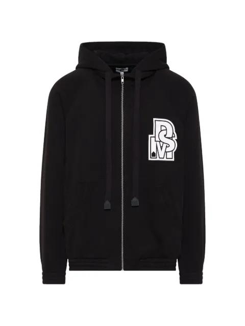 logo-print drawstring hoodie by DOVER STREET MARKET