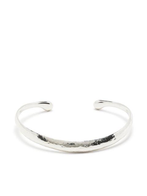 Curved Nomad sterling-silver bangle by DOWER&HALL