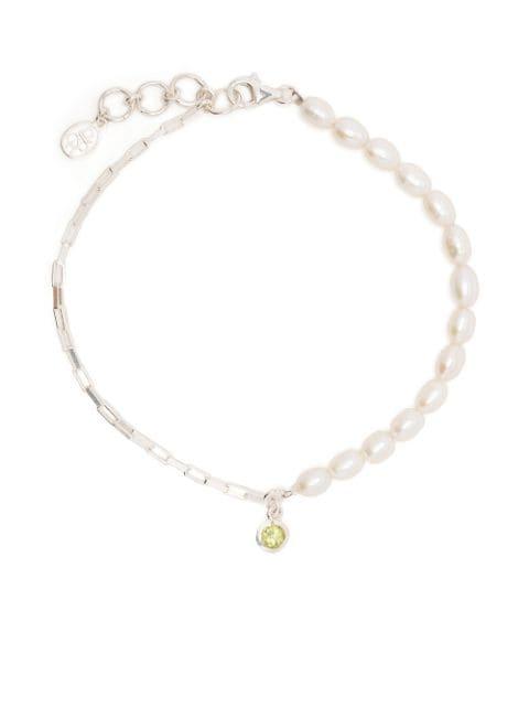 Luna pearl chain bracelet by DOWER&HALL