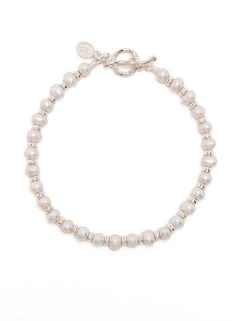 Timeless Pearl Halo bracelet by DOWER&HALL