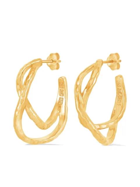 entwined chunky twist infinity hoop earrings by DOWER&HALL