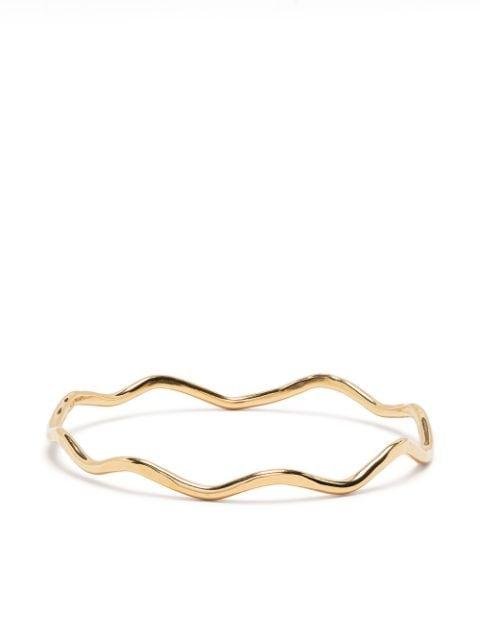 hammered waterfall 3mm bangle by DOWER&HALL