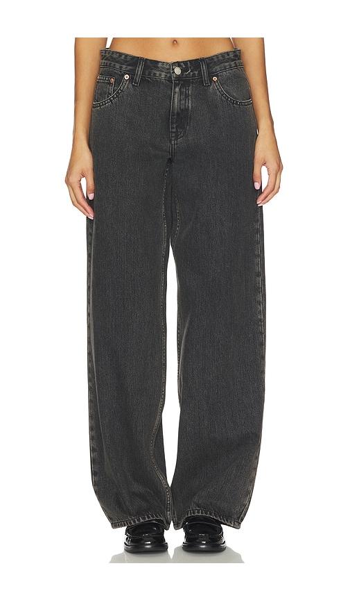 Dr. Denim Hill Wide Leg Jeans in Black by DR. DENIM