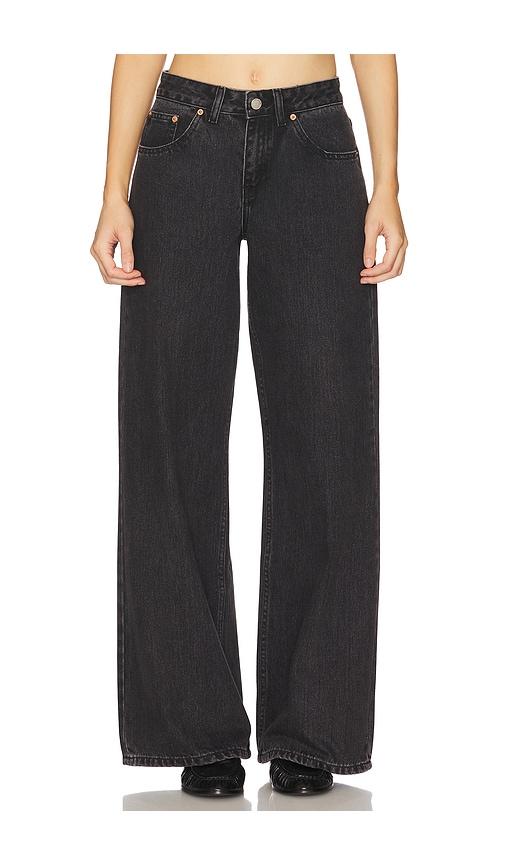 Dr. Denim Rhue Wide Leg Jeans in Black by DR. DENIM