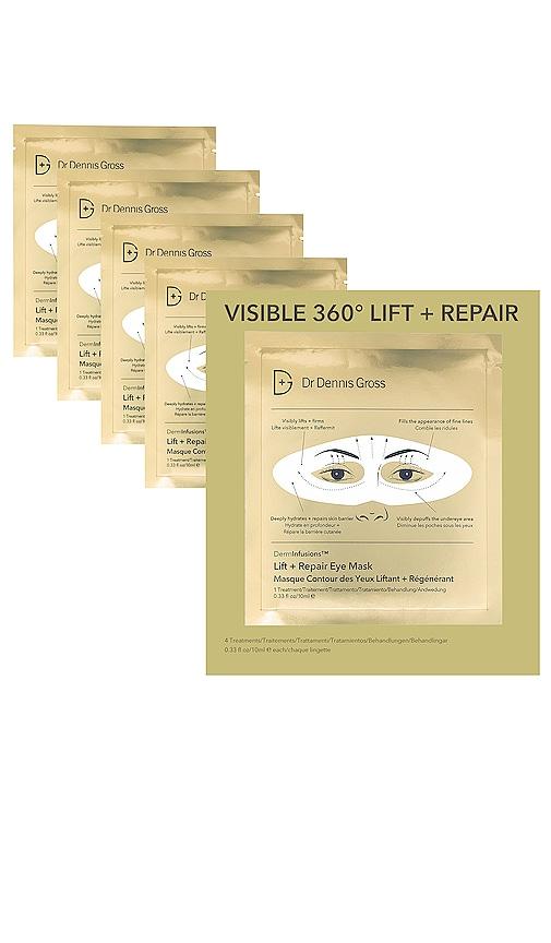 Dr. Dennis Gross Skincare Derminfusions Lift + Repair Eye Mask 4 Pack in Beauty by DR. DENNIS GROSS SKINCARE