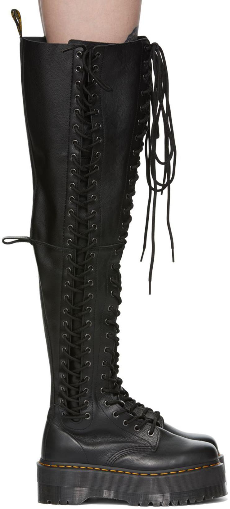 Black Azreya Platform Boots by DR. MARTENS