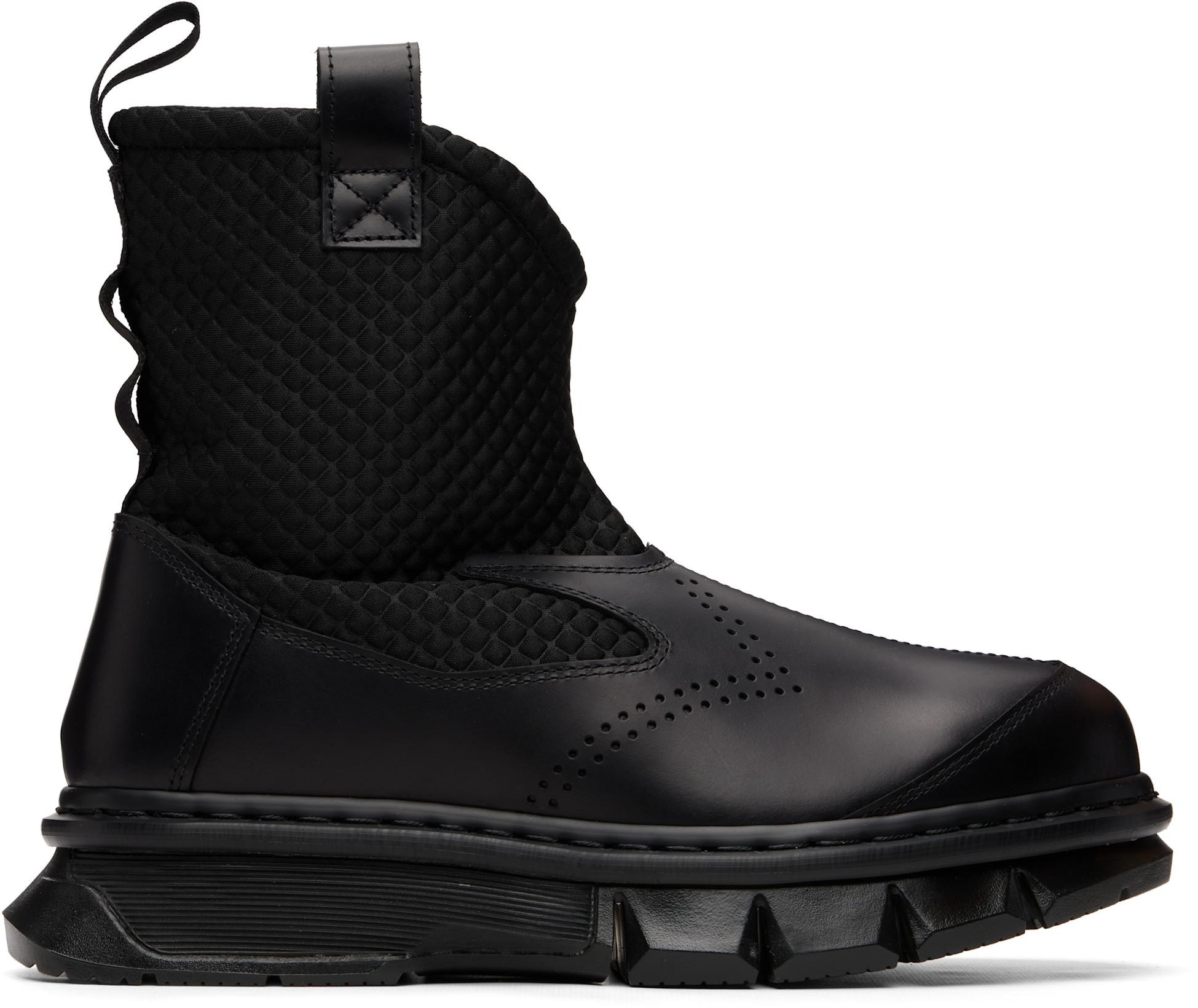 Black Qubist Rigger Boots by DR. MARTENS