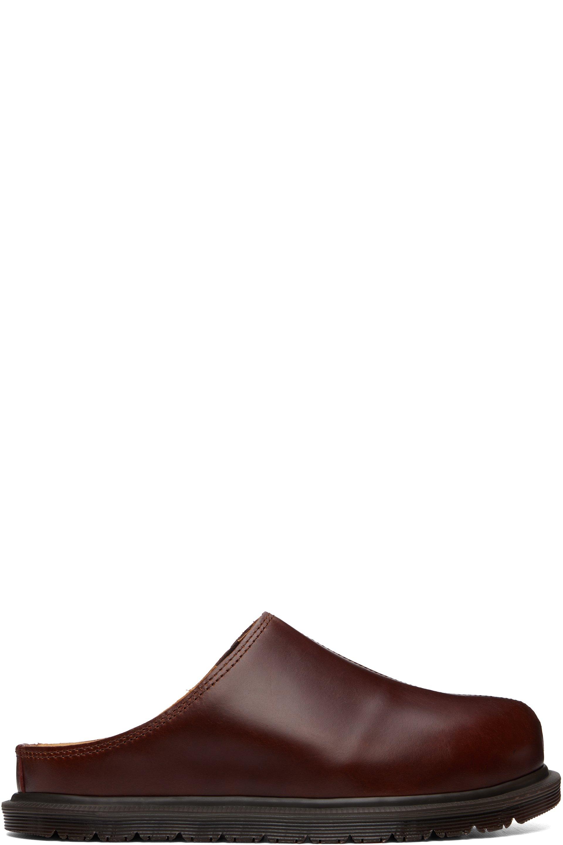 Brown San Mule Loafers by DR. MARTENS