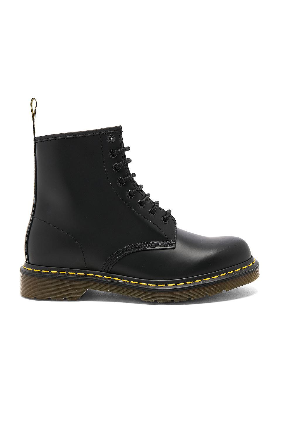 Dr. Martens 1460 8 Eye Leather Boots in Black by DR. MARTENS