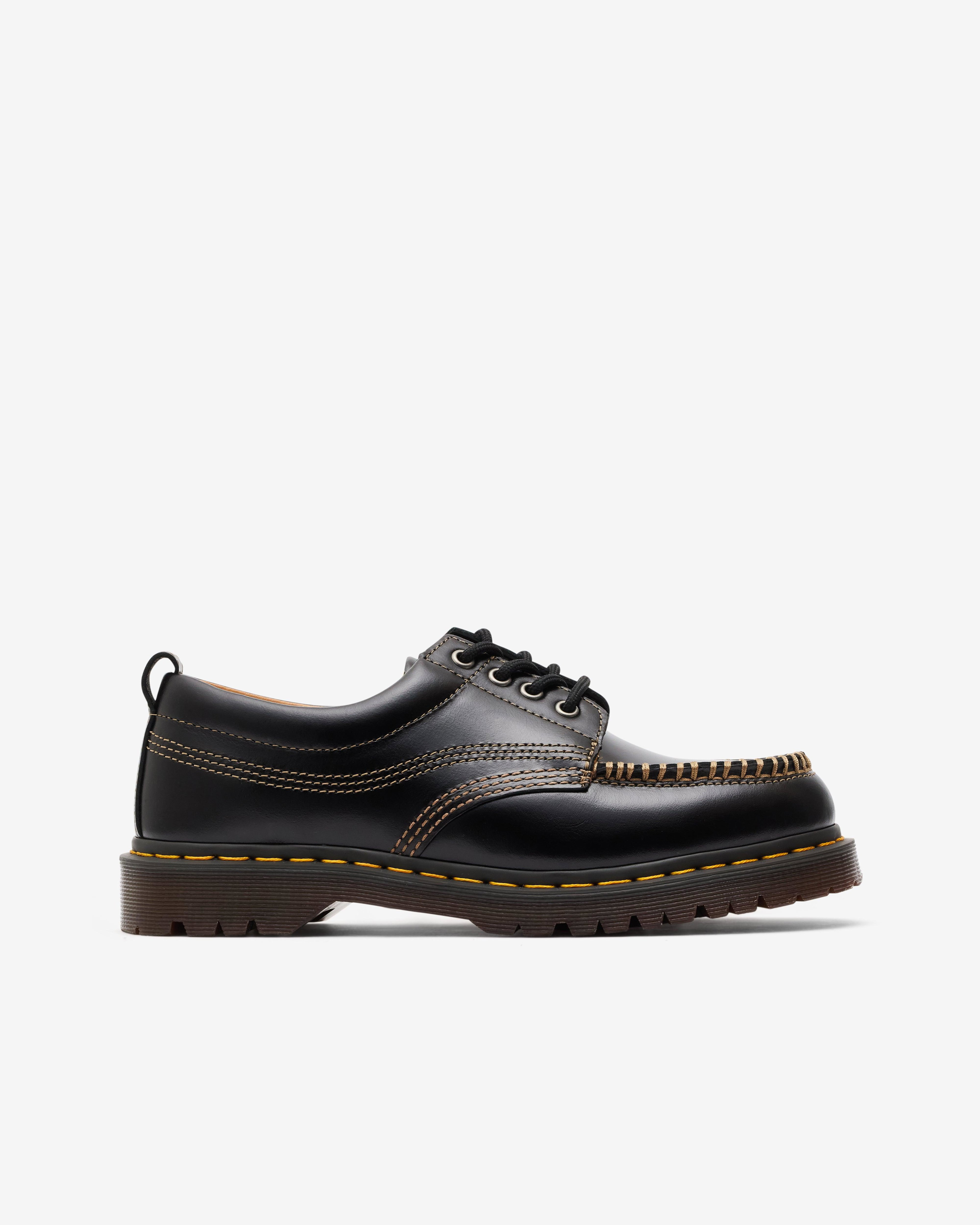 Dr. Martens - Men's Lowell Moc Toe Shoe - (Black) by DR. MARTENS