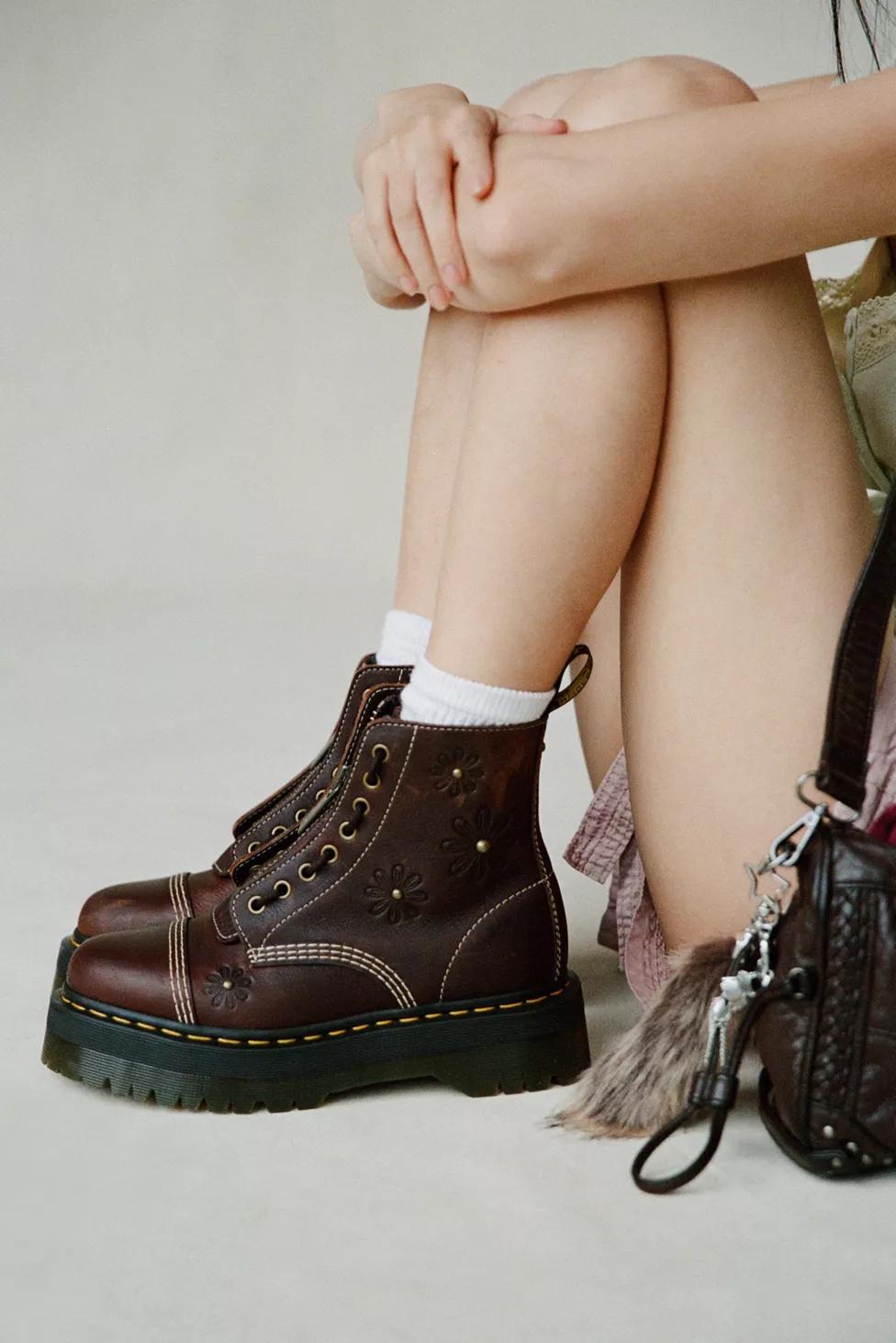Dr. Martens Sinclair Floral Platform Boots by DR. MARTENS